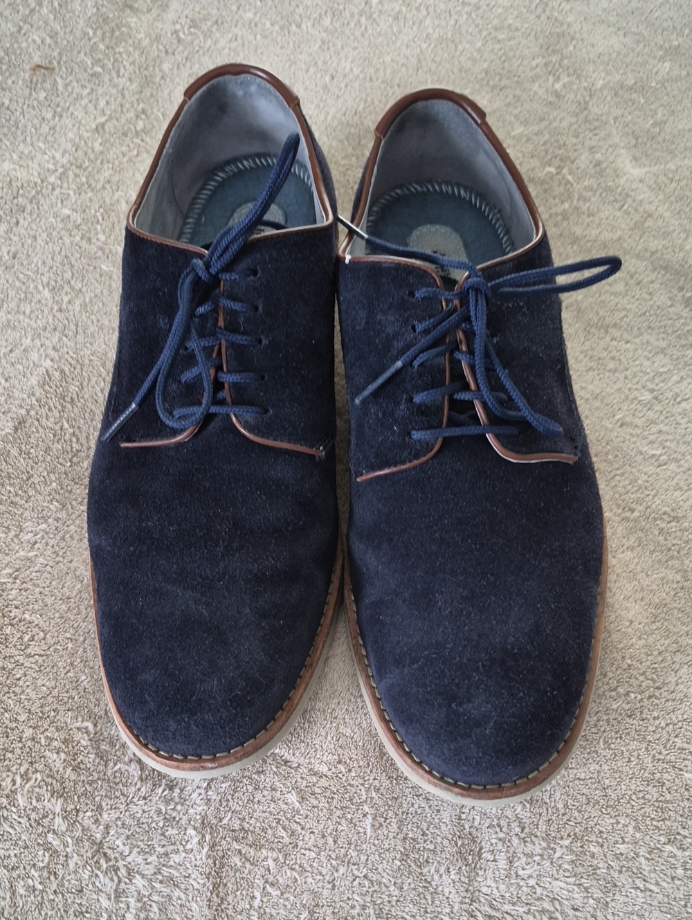 Men's Navy Suede Johnston & Murphy Shoes